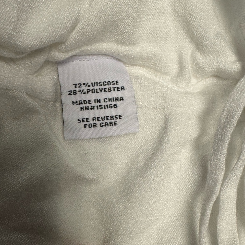 525 America White Ruched Sleeveless Mini Dress Small NWT Viscose Blend - Picture 9 of 9